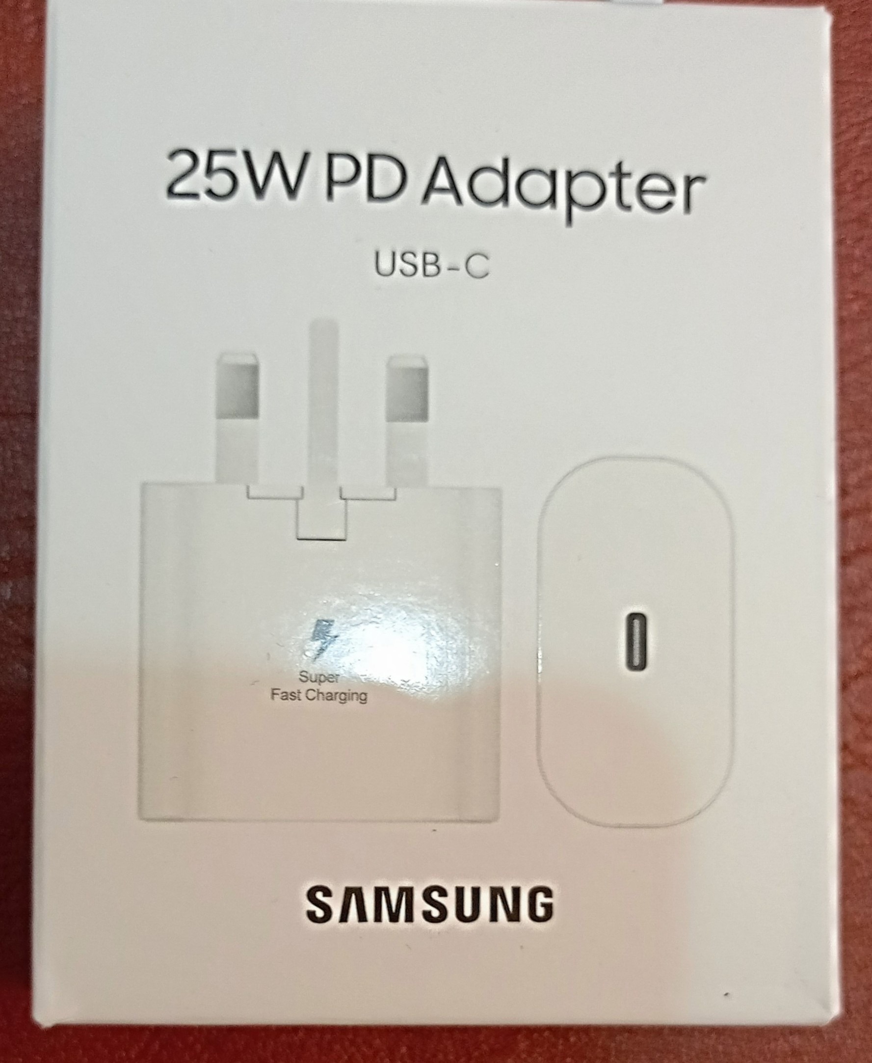 شارژر 25 وات سامسونگ بورد آبی