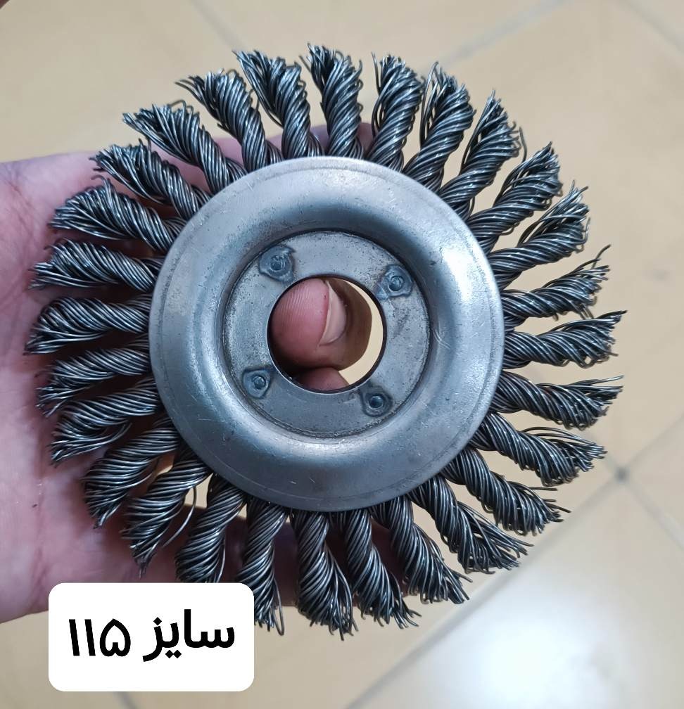 فرچه سیمی تخت مینی فرز سایز 115