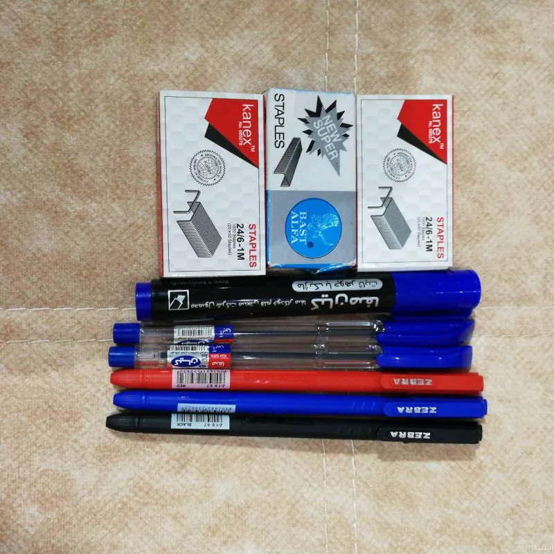 خودکار زبرا،خودکار کیان،ماژیک صفا و سوزن منگنه