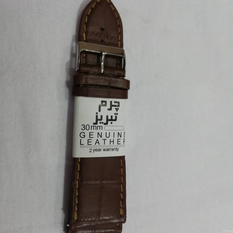 بند چرم درجه 1 دو رو دوخت