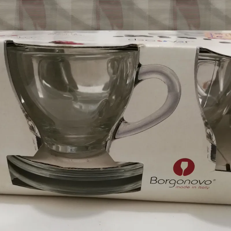 ست 12 پارچه فنجان و نعلبکی قهوه خوری ایتالیایی