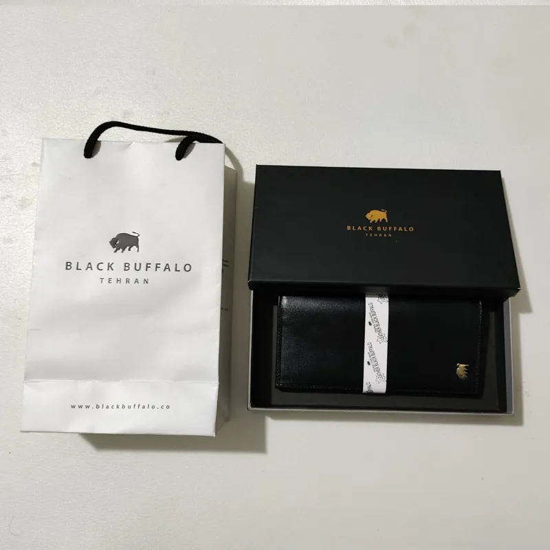 کیف پول مردانه پالتویی Black Buffalo