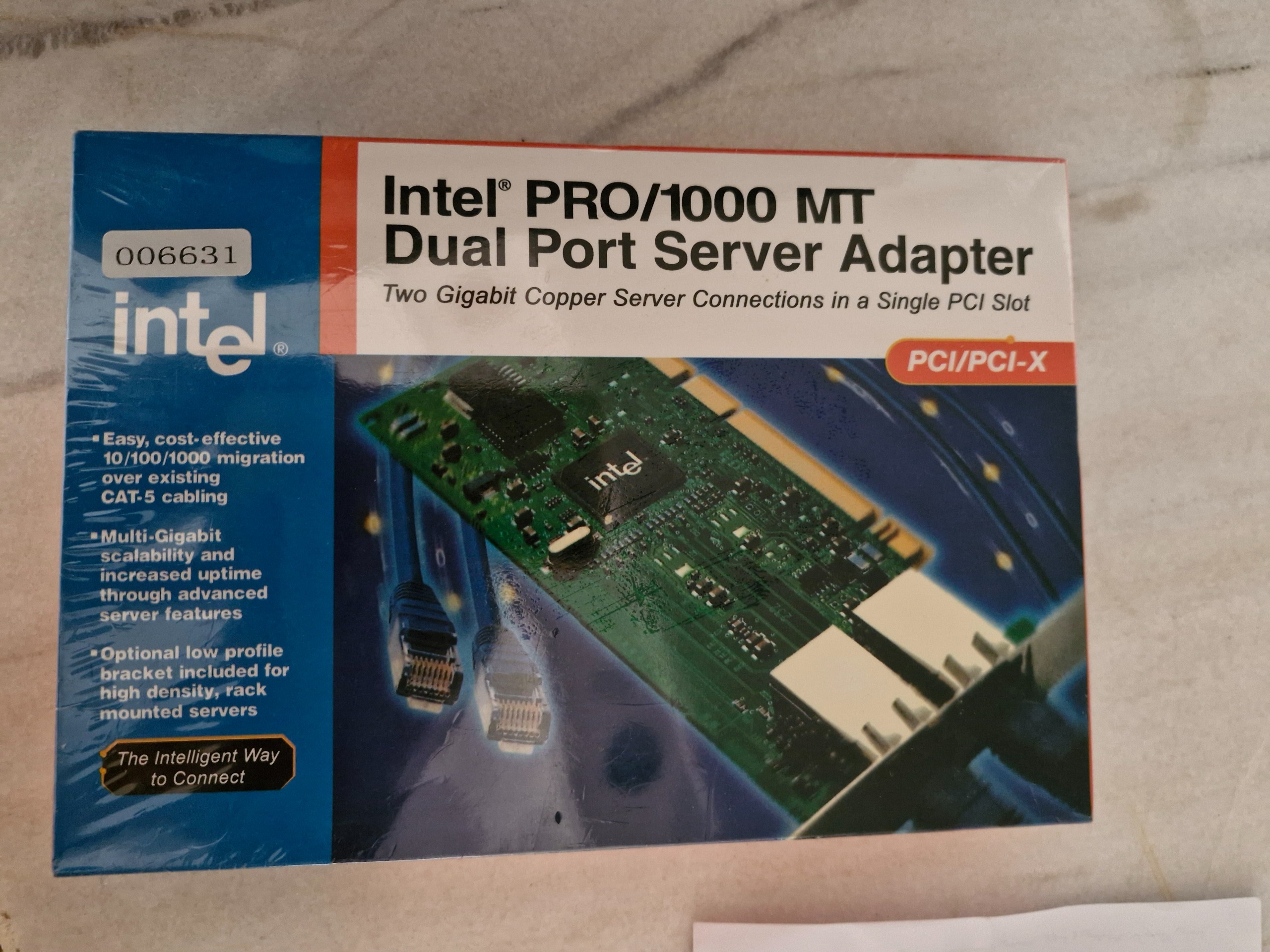 دو عدد کارت شبکه سرور اینتل گیگابیتی