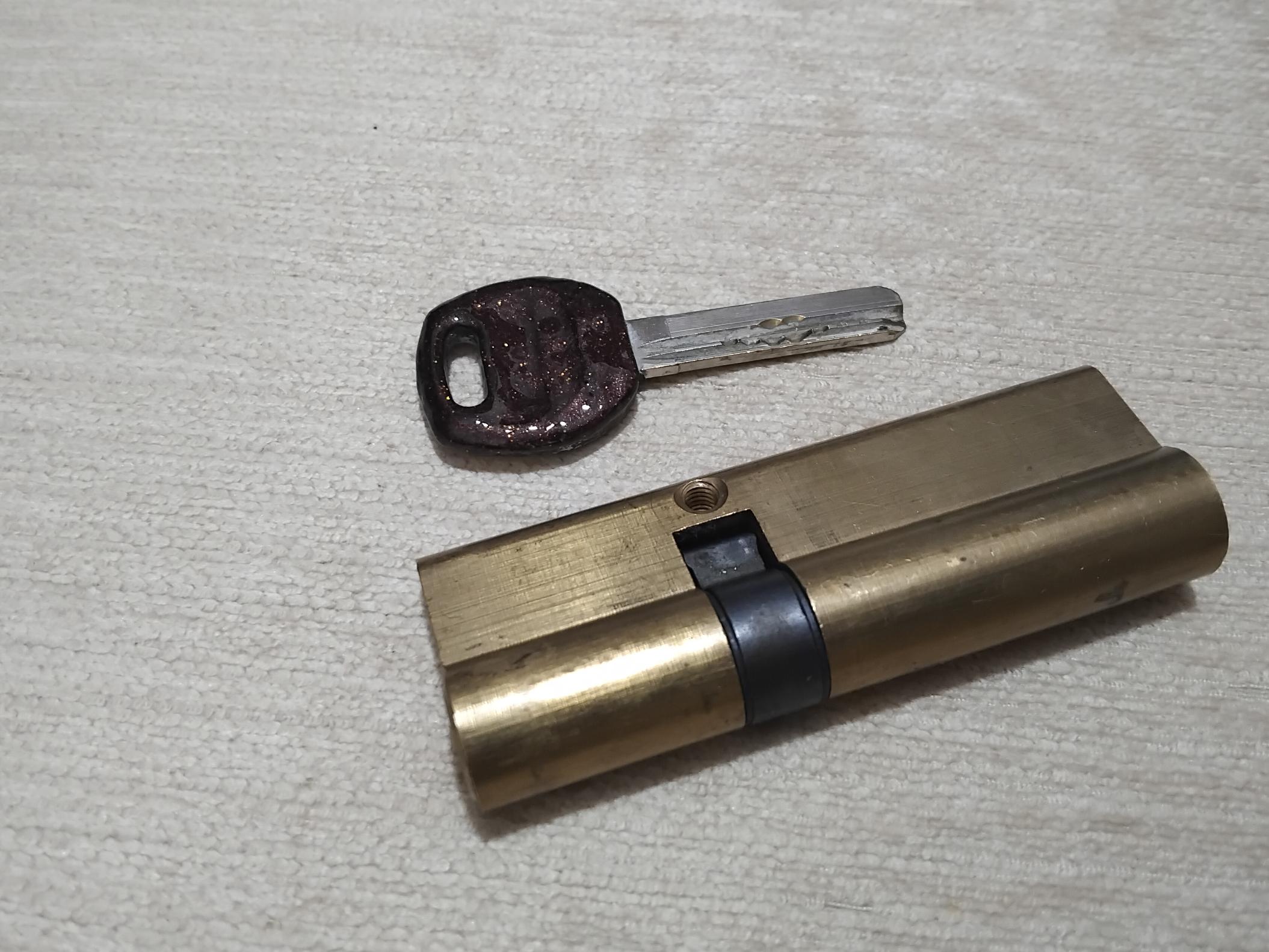 سیلندر قفل 9 سانتیمتر، تک کلید