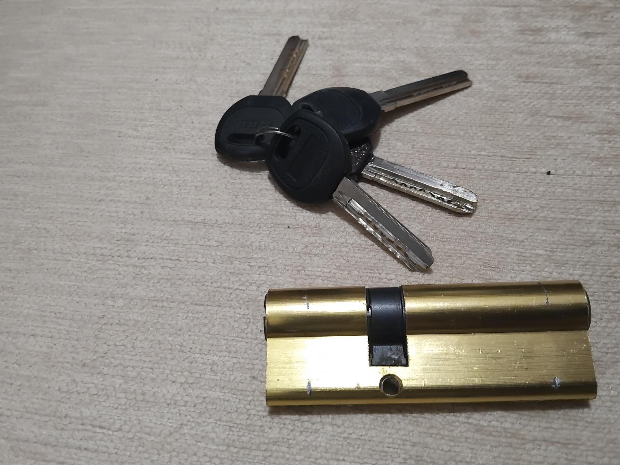 سیلندر قفل 8/5 سانتیمتر، چهار کلید