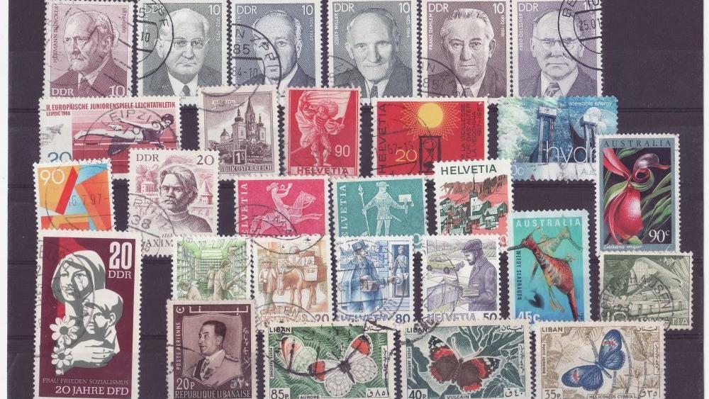 90 قطعه تمبر خارجی- بدون تکرار