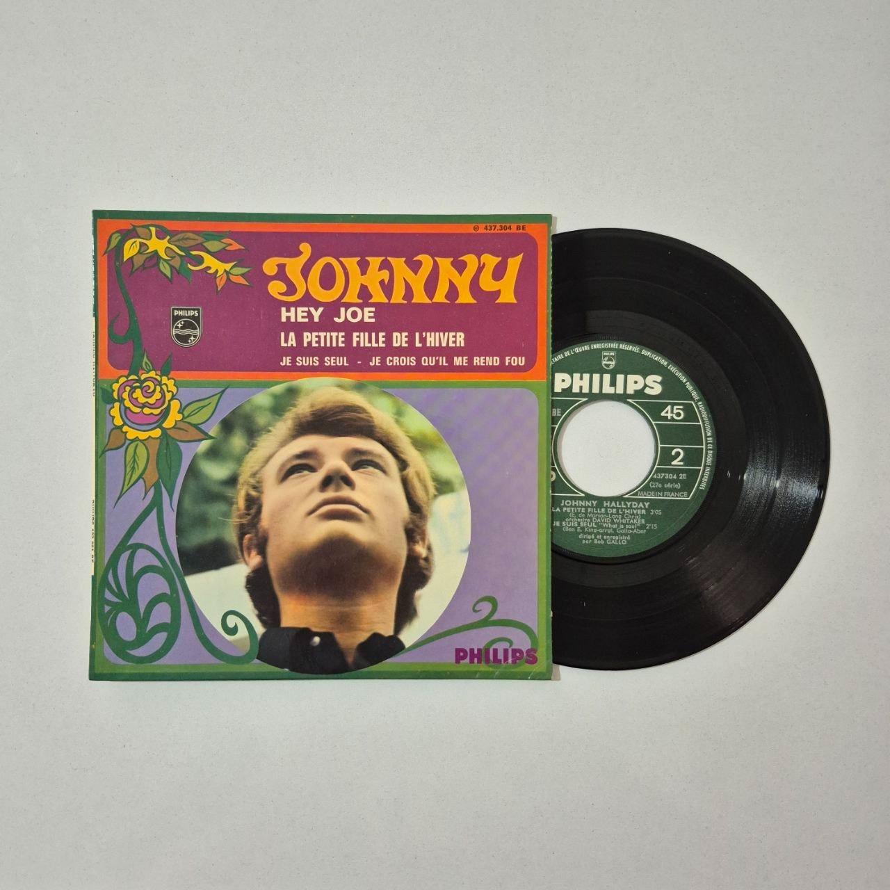 صفحه گرام 45 دور جانی هالیدی Johnny Hallyday