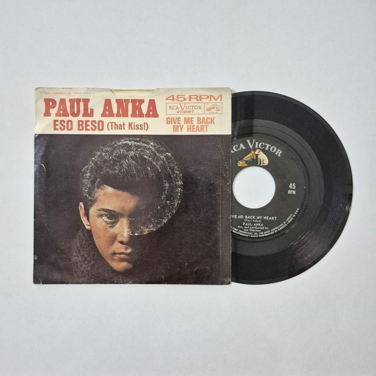 صفحه گرام 45 دور Paul Anka