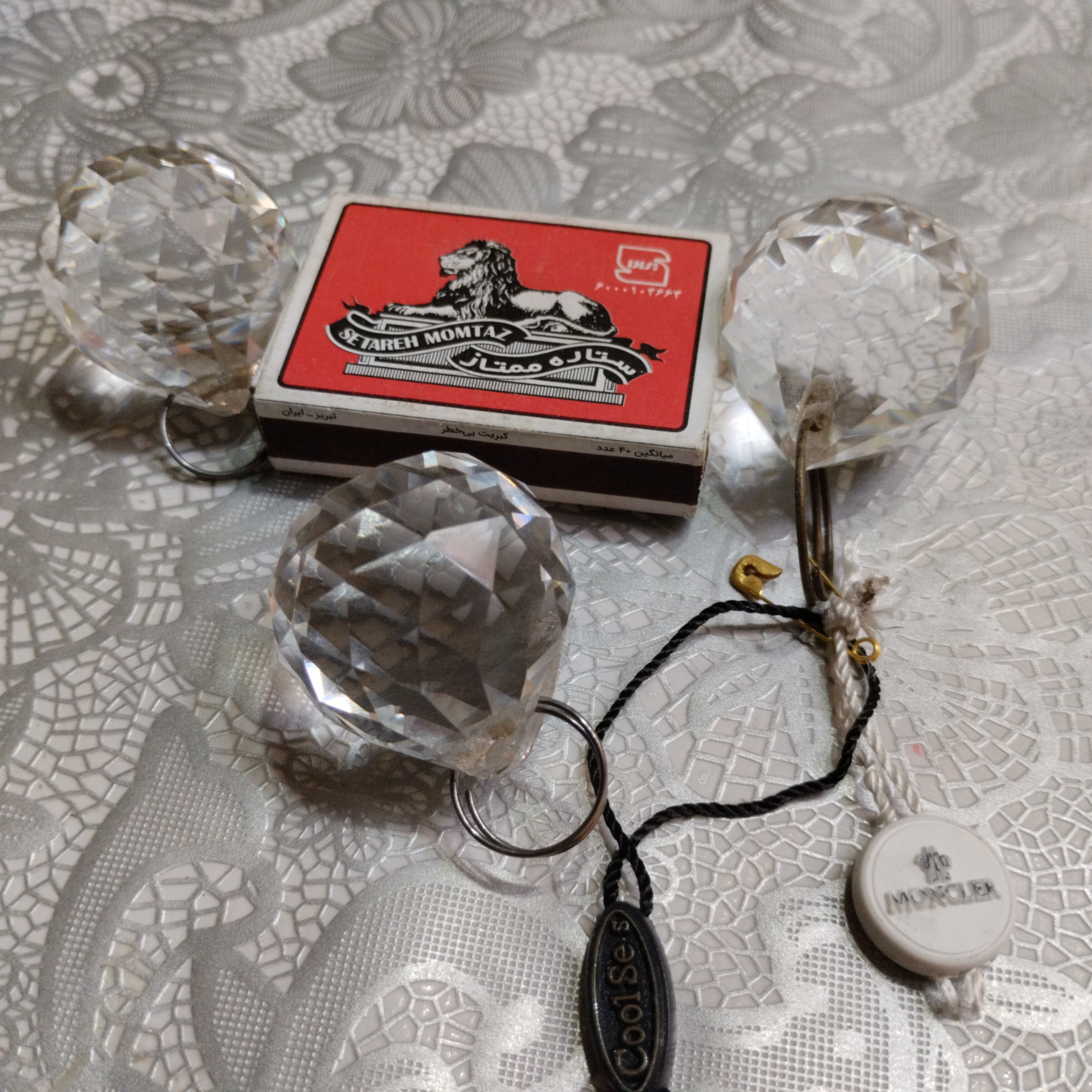سه عدد جا کلیدی زیباکریستال کوه نور باهم