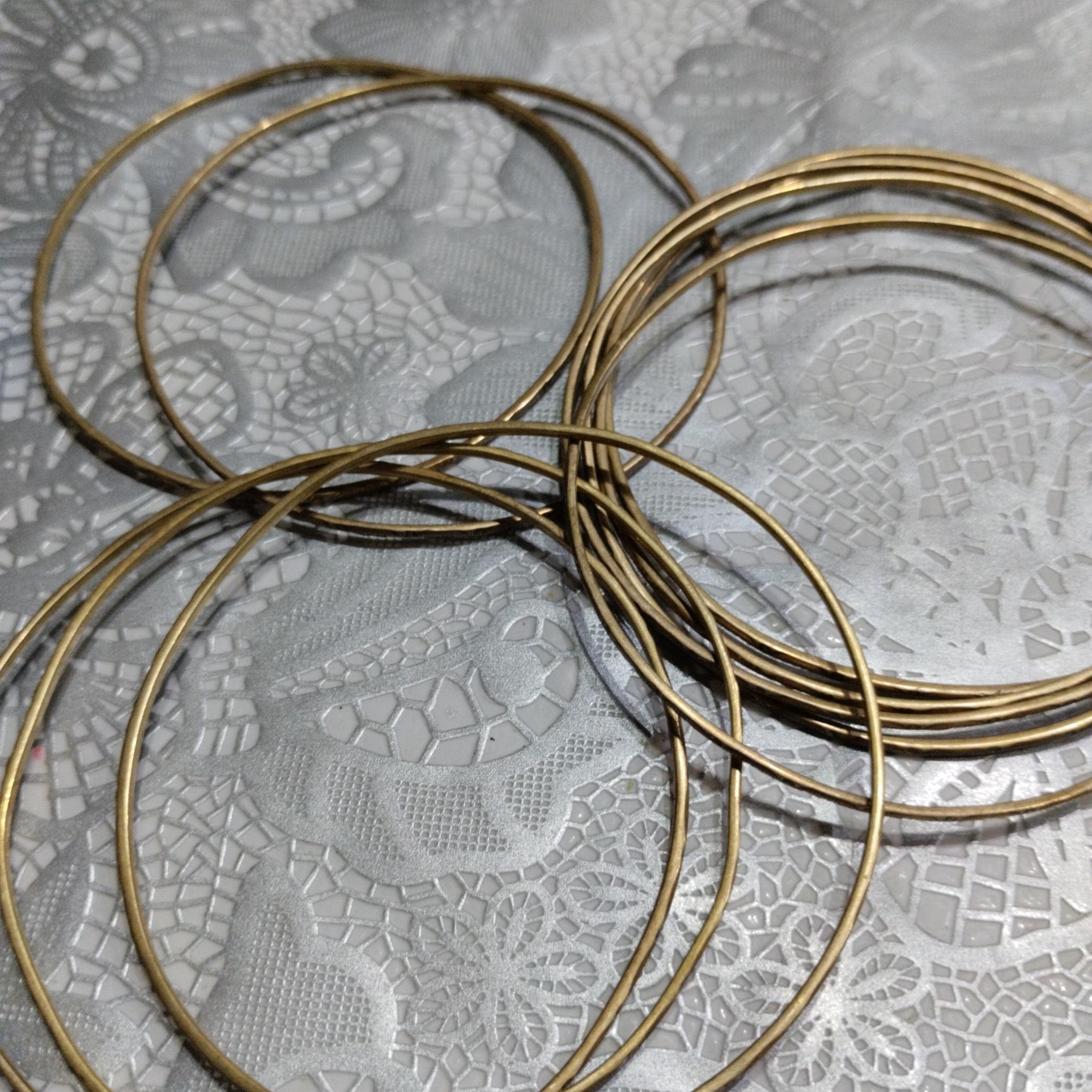 دستبند قدیمی برنجی 10عدد30گرم