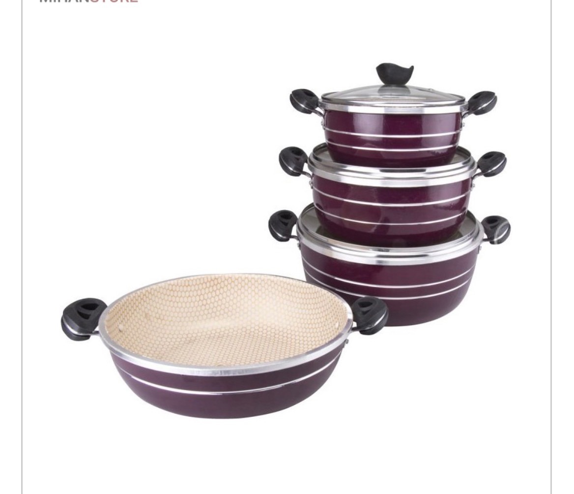 ویژگی های  سرویس پخت و پز لانه زنبوری 7 پارچه هلنا