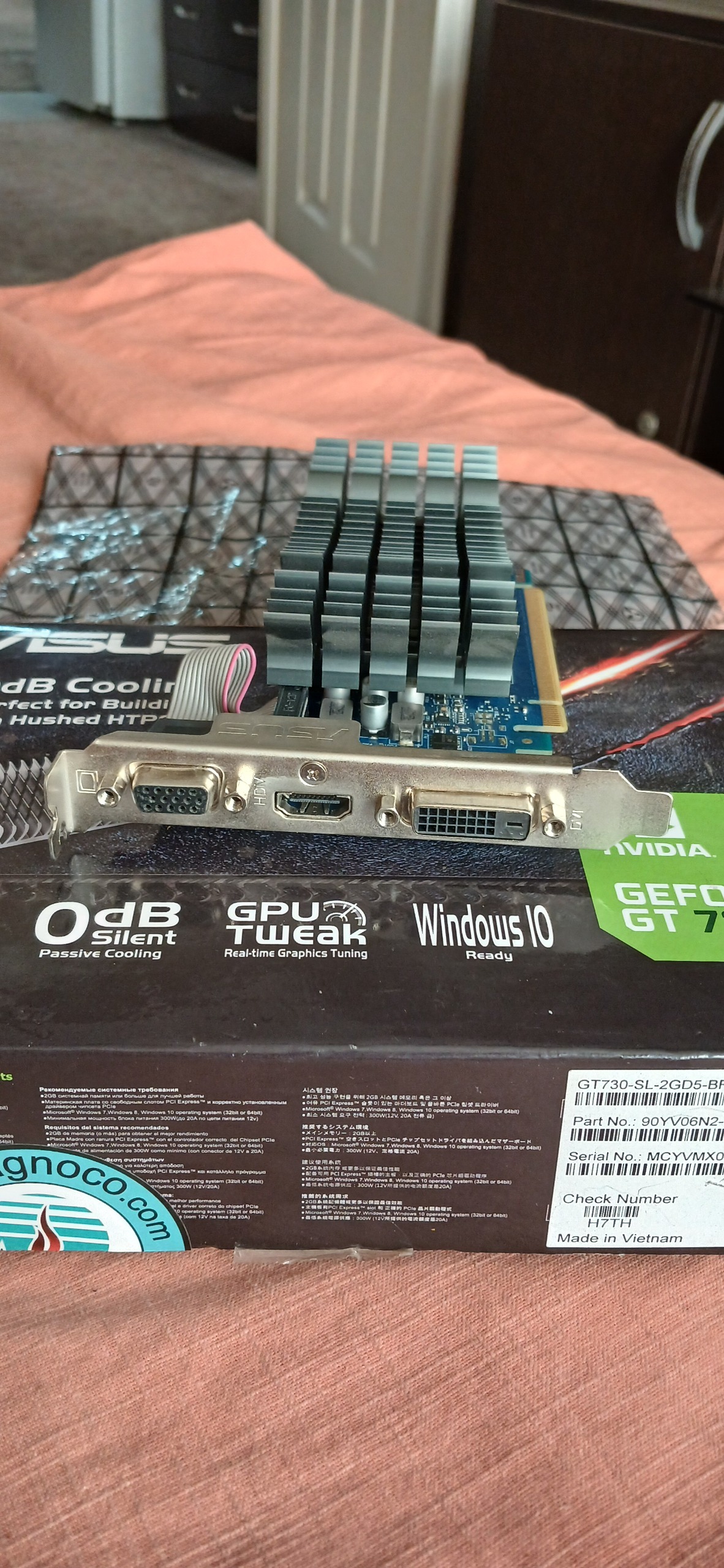 کادت گرافیک Asus 2gb GT730 gddr5 Vietnam