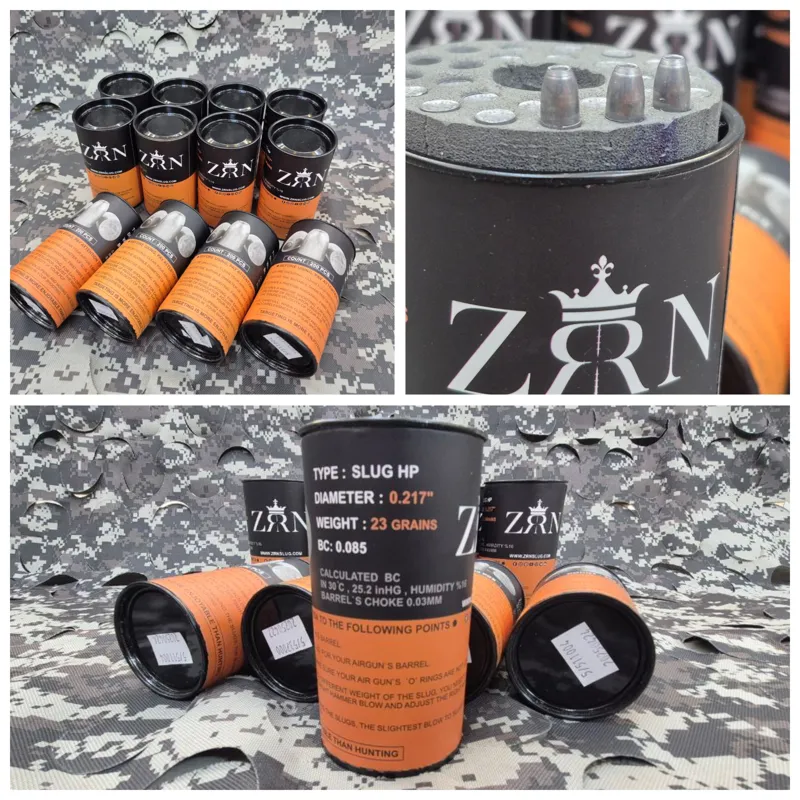 ساچمه اسلاگ تفنگ بادی برند ZRN وزن 23 گرین