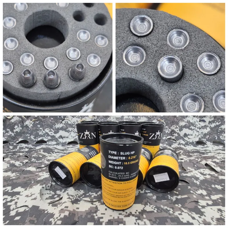 ساچمه اسلاگ تفنگ بادی برند ZRN وزن 18 گرین