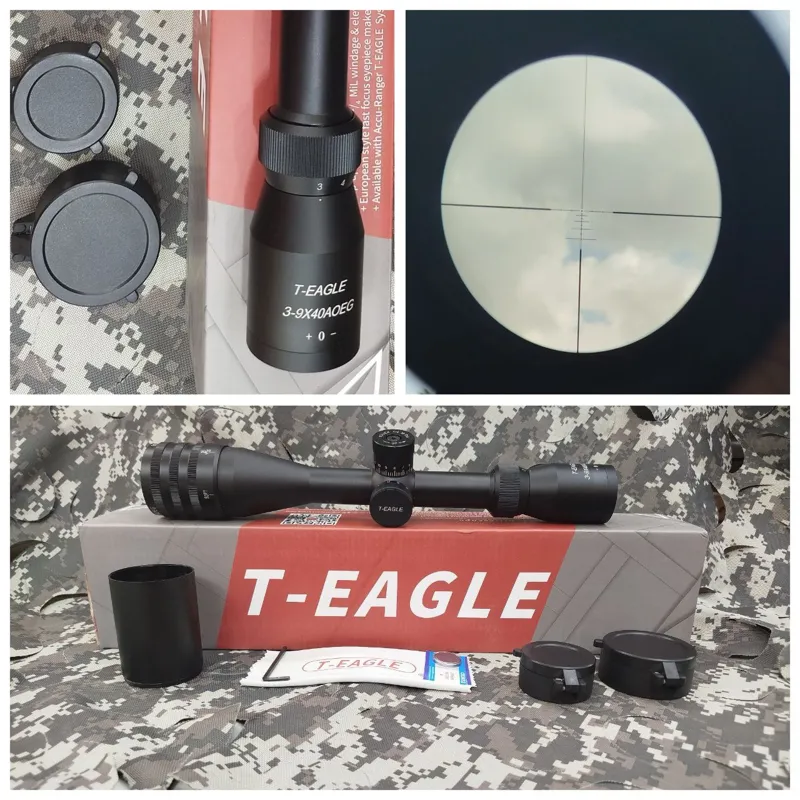 دوربین تفنگ بادی تی ایگل 3-9_40 حک شده