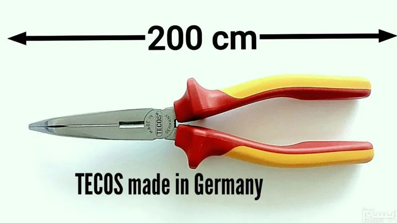 دم باریک سر کج 200mm TECOS آلمان