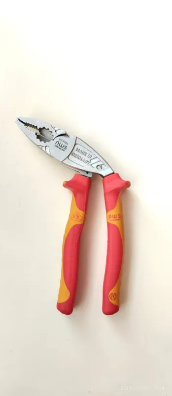 انبر دست NWS آلمانی سرکج 1000 ولت آبکاری کروم