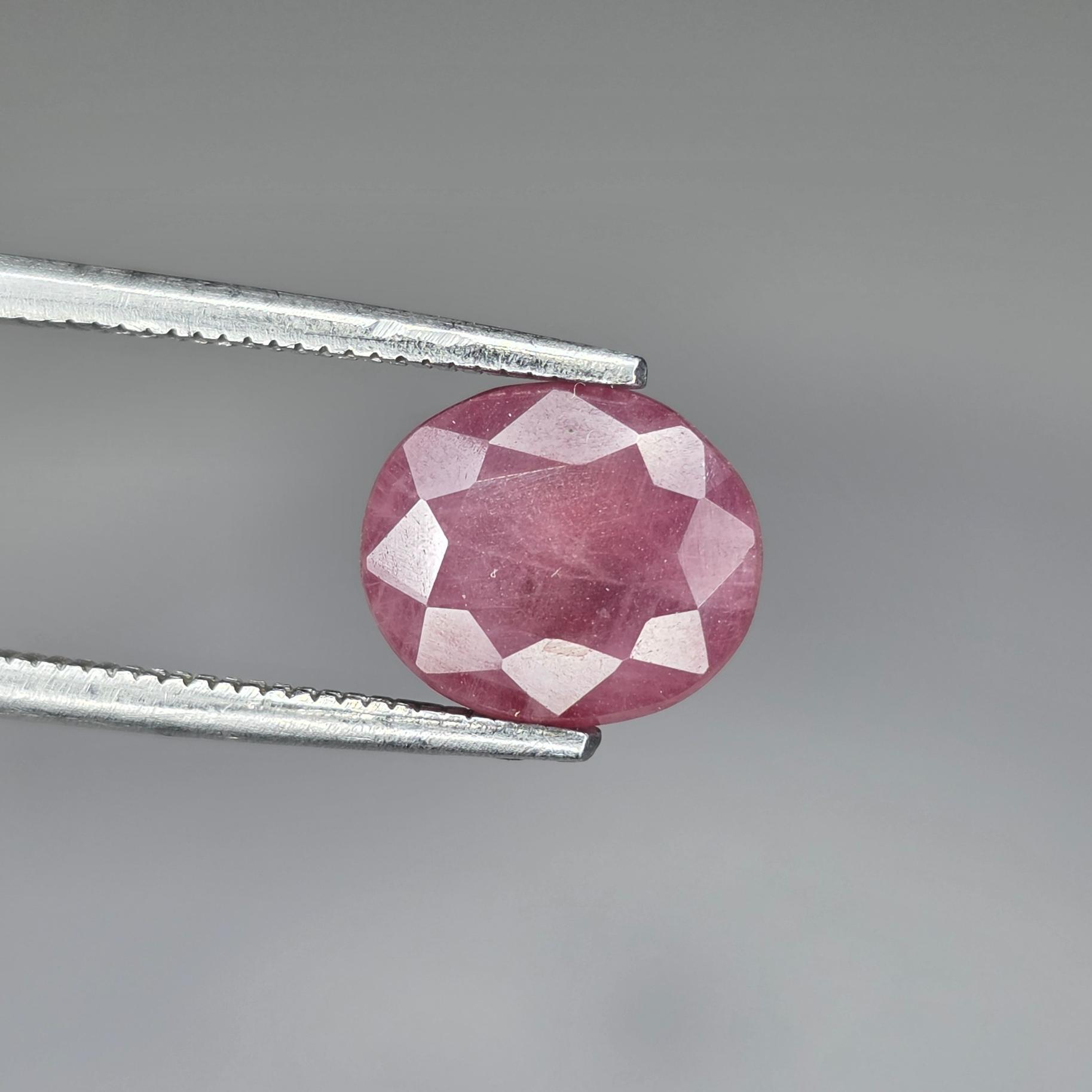 یاقوت سرخ شفاف و درشت برمه 100% معدنی