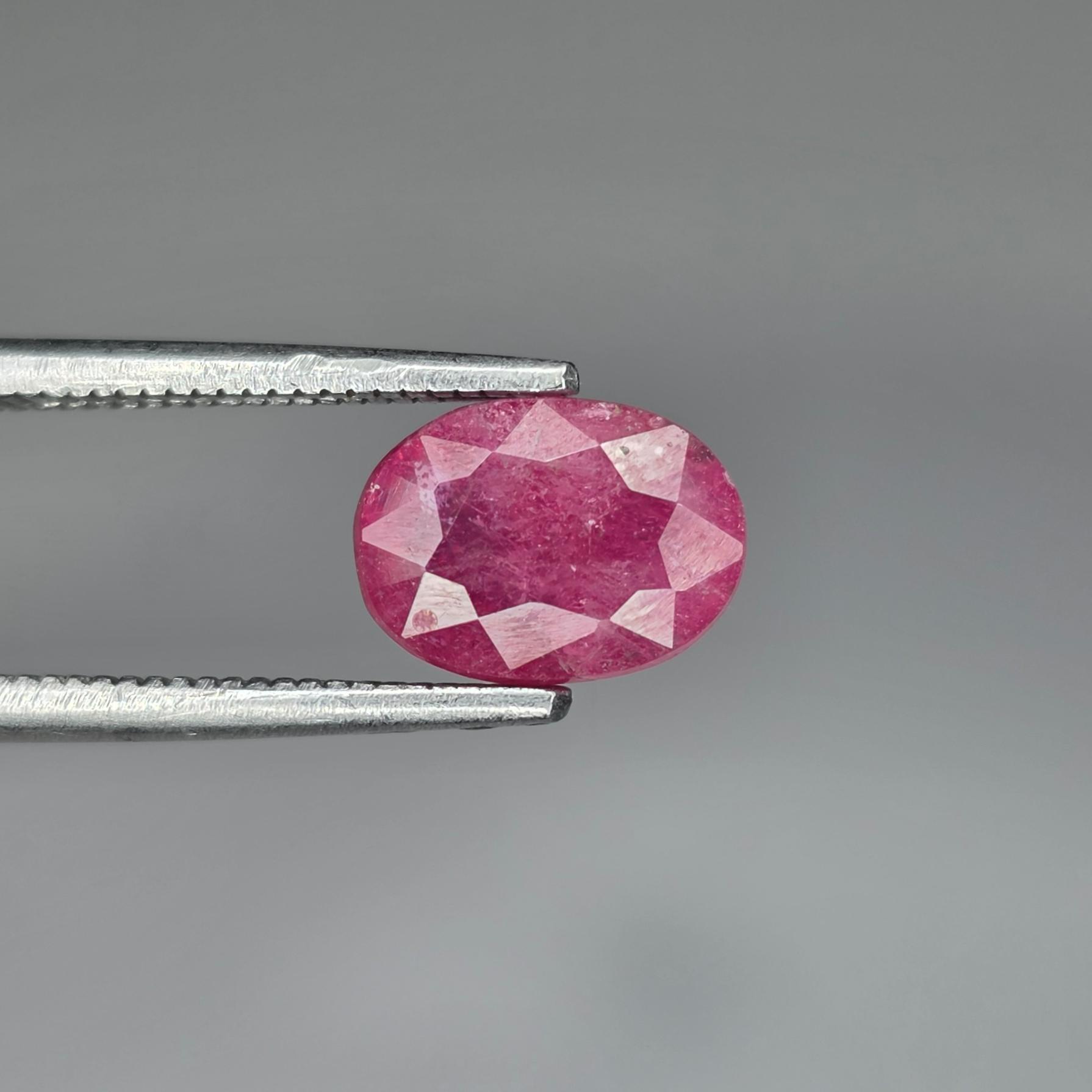 یاقوت سرخ شفاف و درشت برمه 100% معدنی