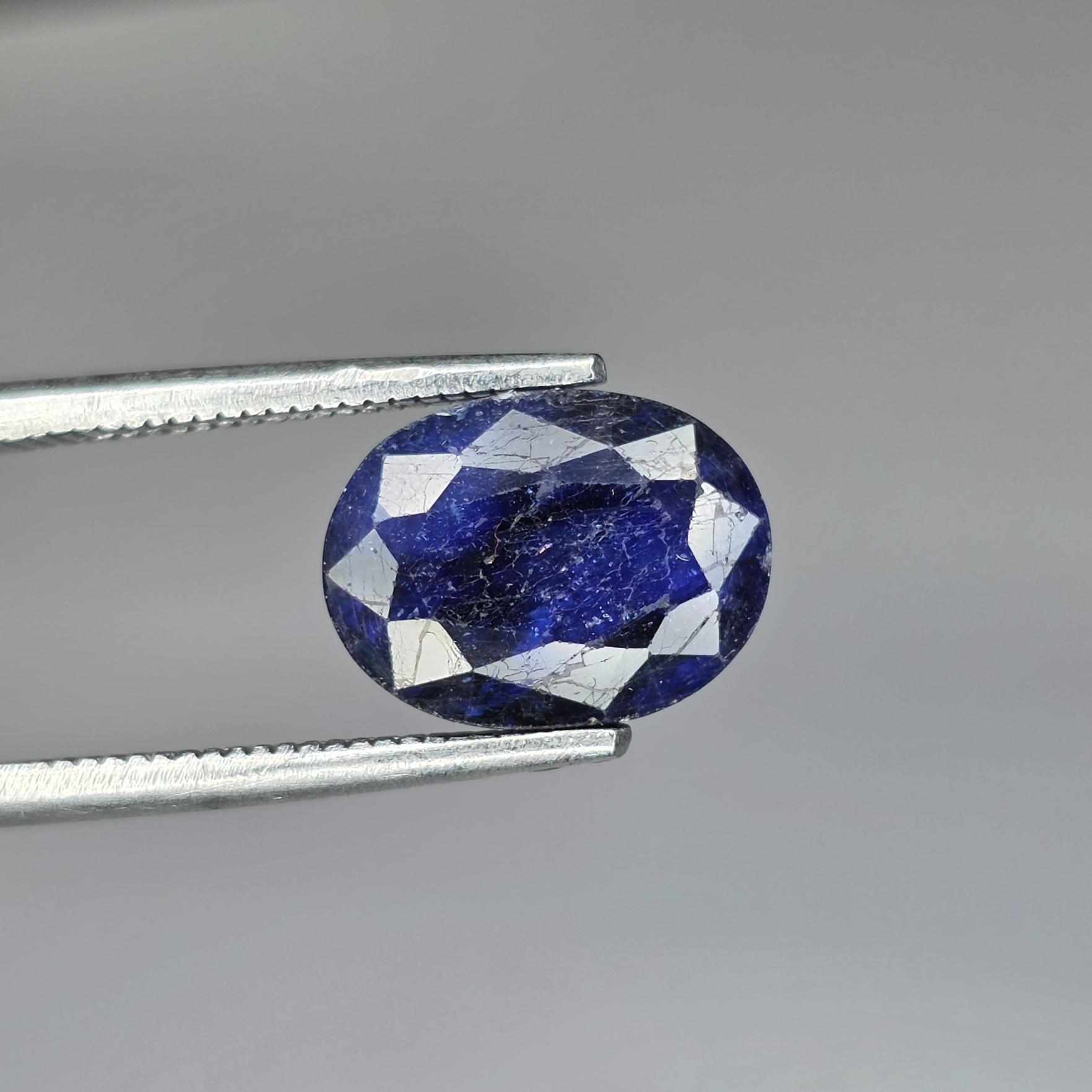 یاقوت کبود عالی و شفاف برمه 100% معدنی ناب