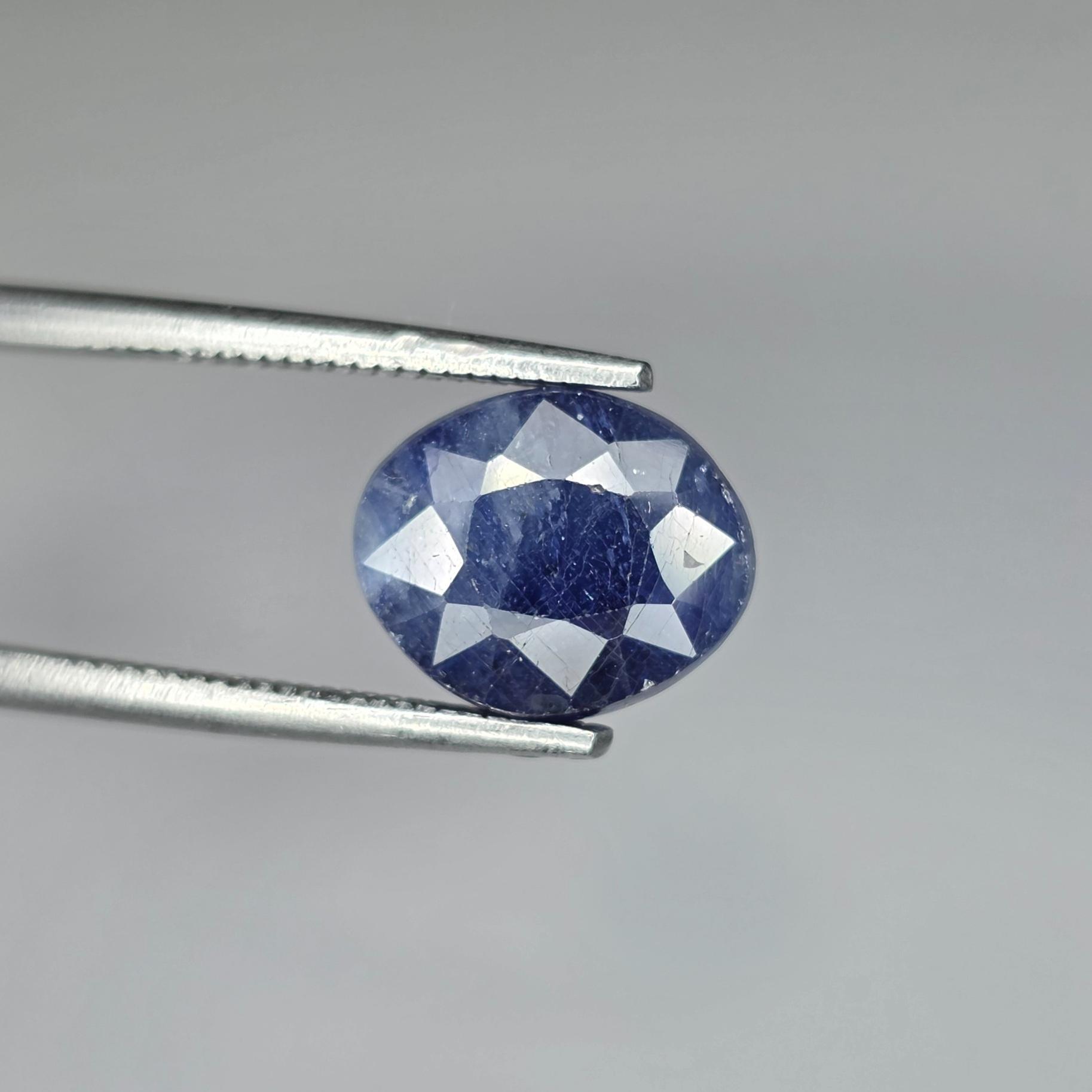 یاقوت کبود عالی و شفاف برمه 100% معدنی ناب