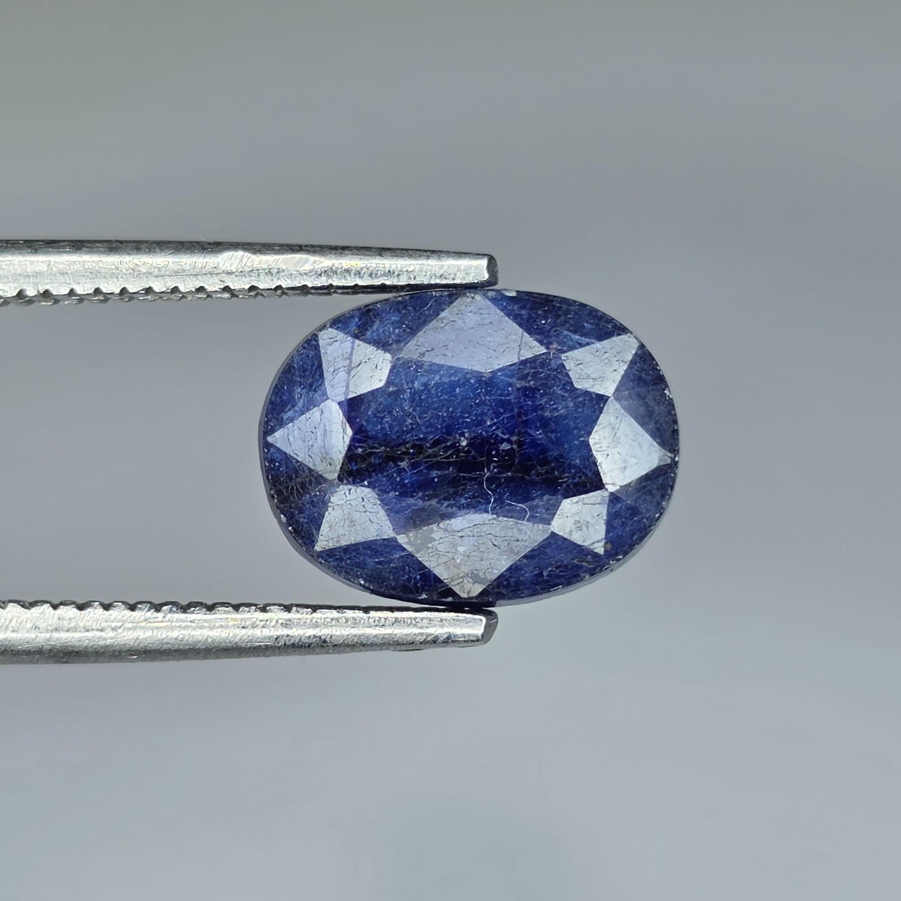 یاقوت کبود عالی و شفاف برمه 100% معدنی ناب