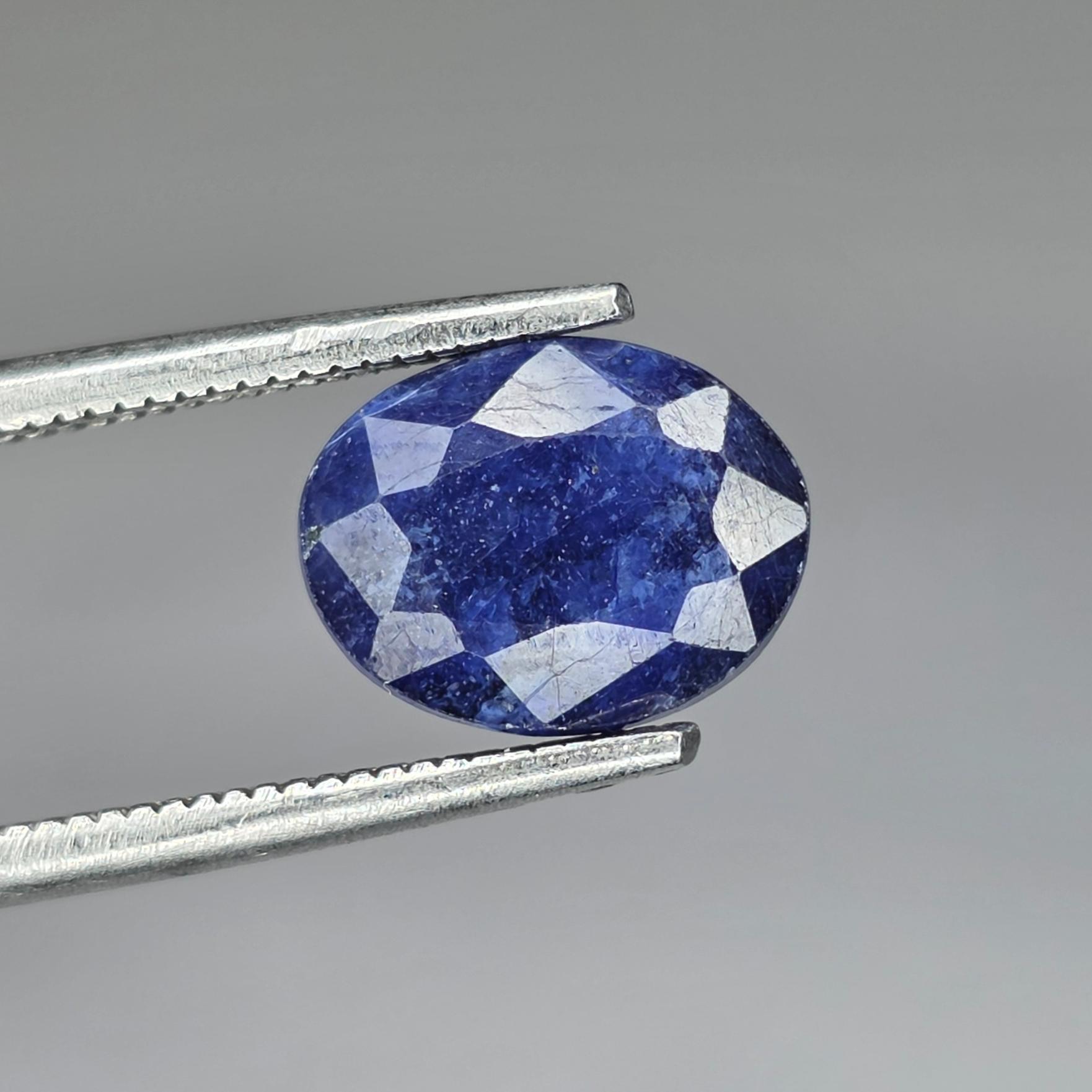 یاقوت کبود عالی و شفاف برمه 100% معدنی ناب