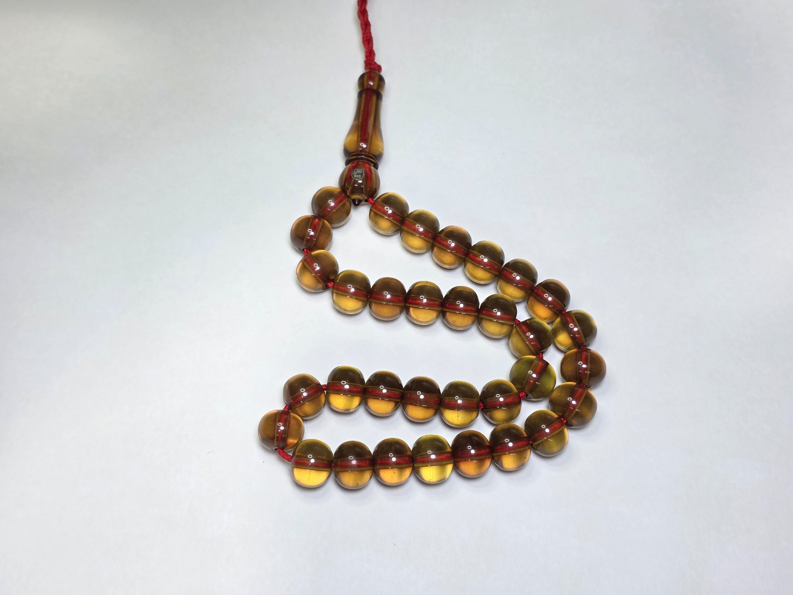 تسبیح سندلوس زَرافشان آب حیات آلمانی مُهر دار