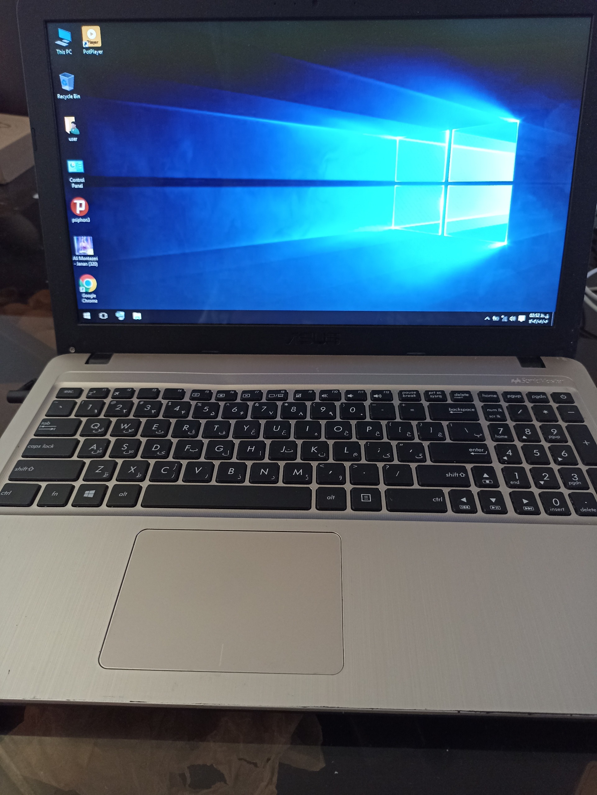 ایسوس x543sa طلایی
