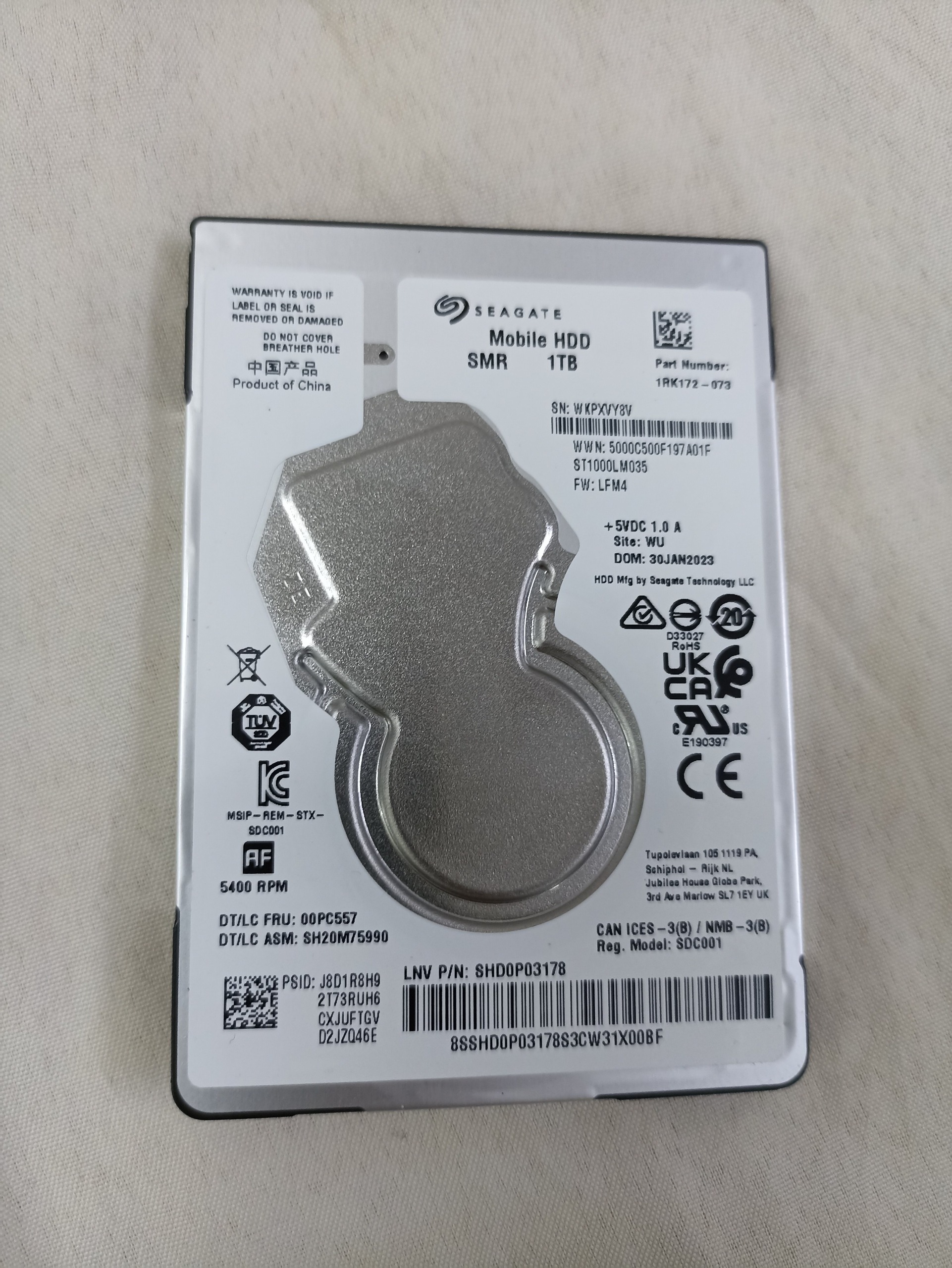 هارد لپ تاپ سری اسلیم نازک Segate