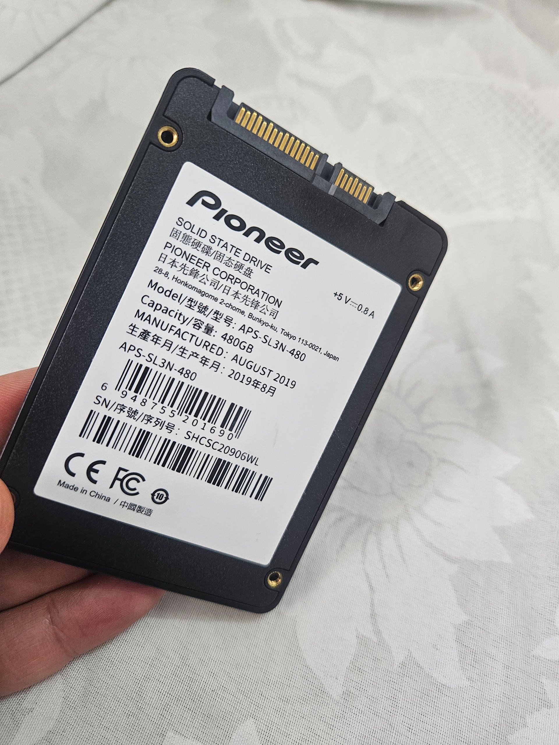هارد ssd 480 گیگ pioneer