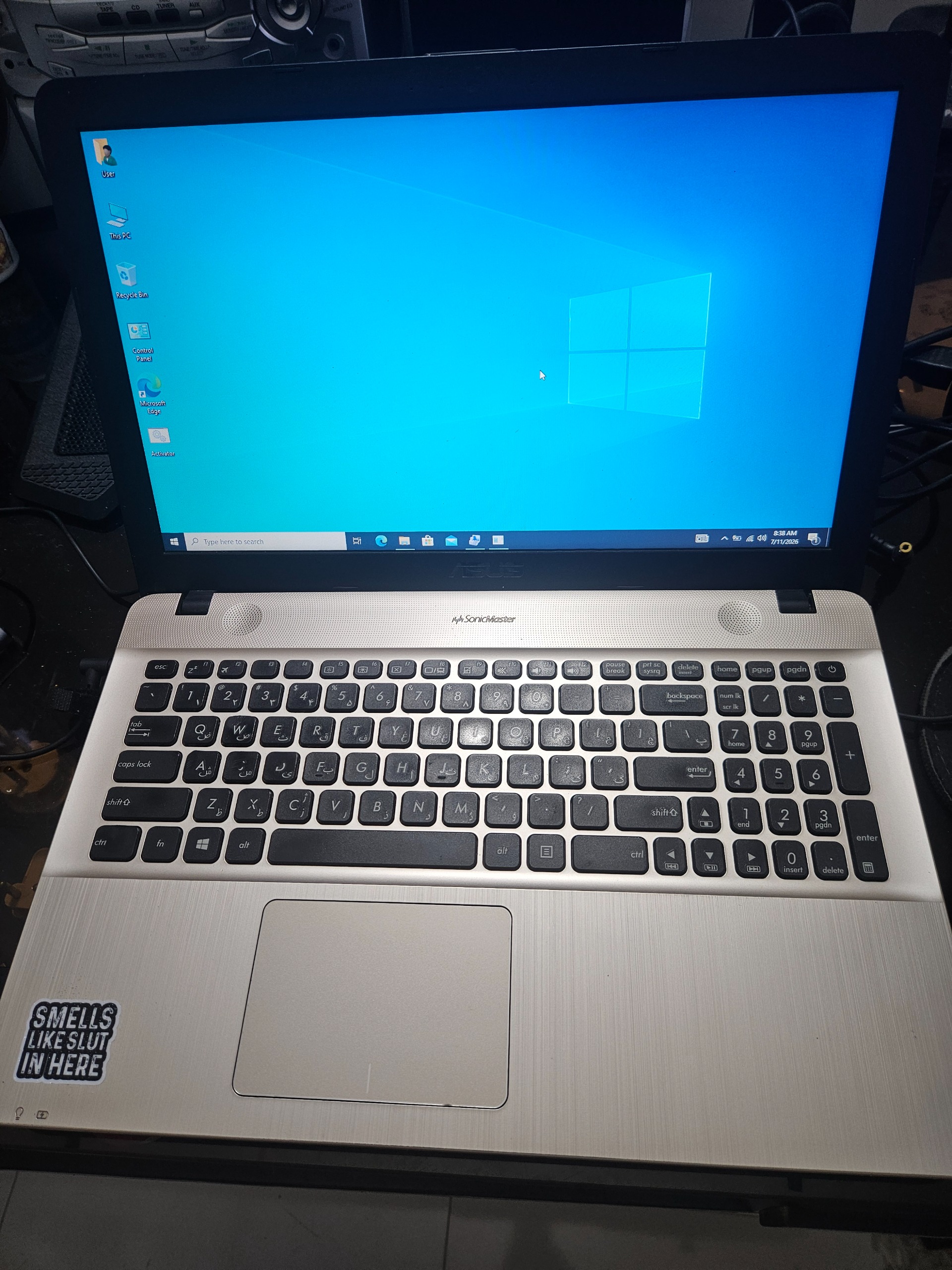 Asus vivobook x541s کیف و موس باتری نو
