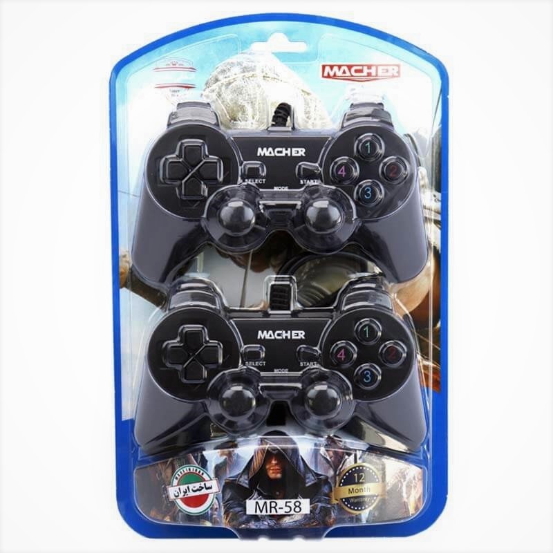 دسته بازی دوبل شوک دار مچر مدل MR-58 و اکسون