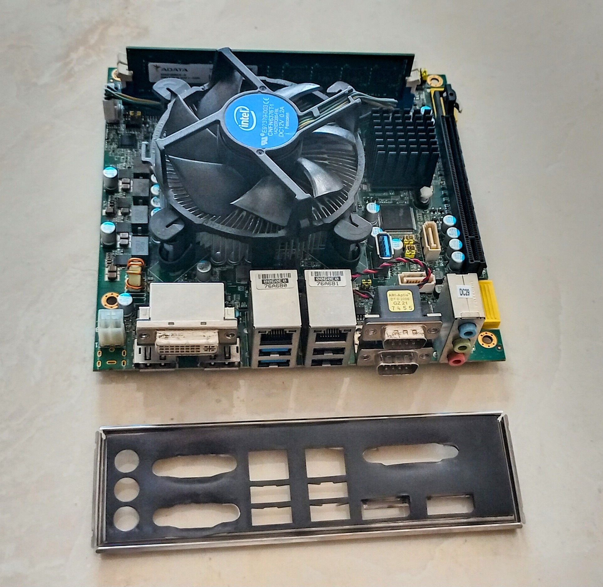 مادربرد ddr4 کامپیوتر همراه فن و رم 8 گیگ