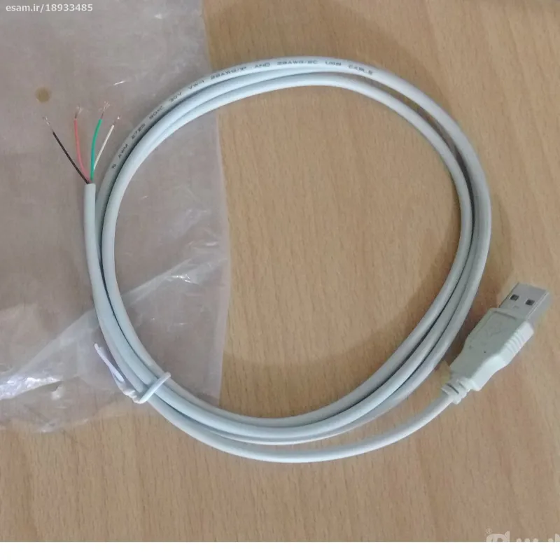 کابل تعمیری usb خام