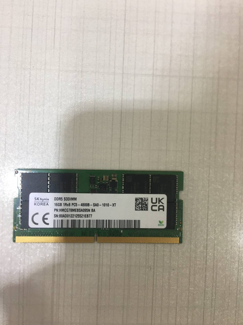 رم لپ تاپ 16GB DDR5 4800HZ