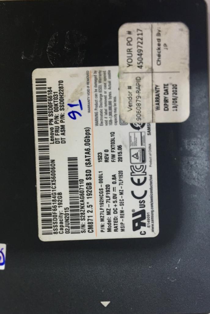 هارد ssd192GB سامسونگ استوک