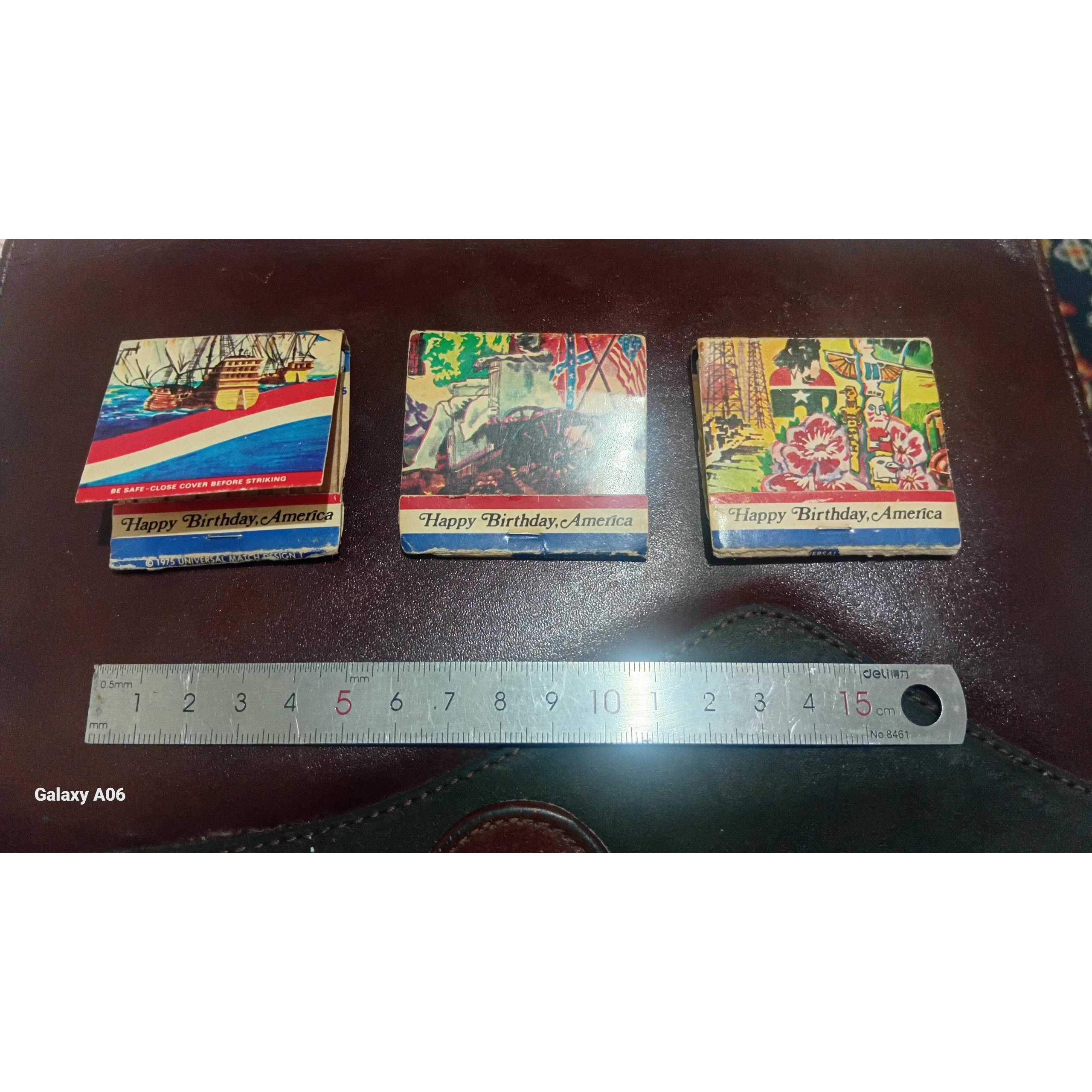 3 تا کبریت یادبودی (تولد یا استقلال کشور امریکا)