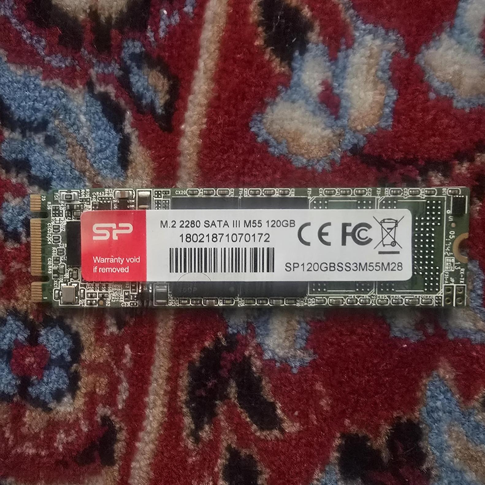 حافظه SSD m.2 Sata ظرفیت 120GB برند SP