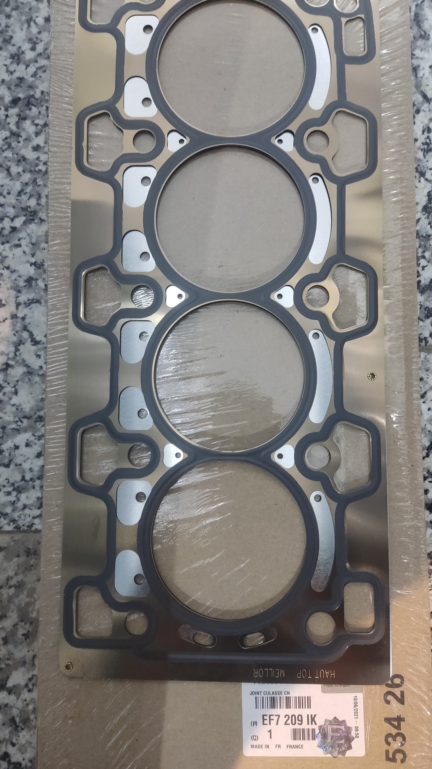 واشر سرسیلندر اورجینال طلایی ef7