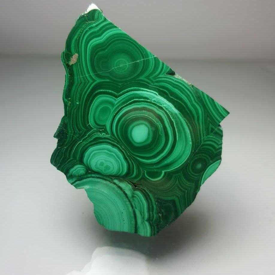 اسلایس مالاکیت طبیعی (Natural malachite slice)