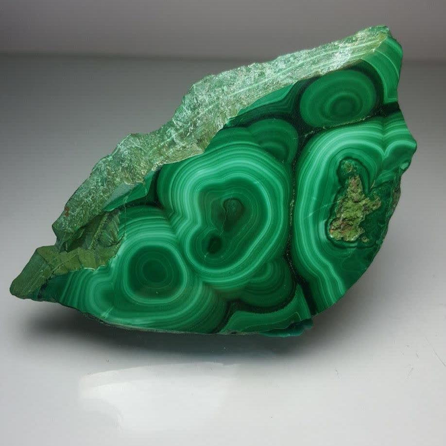 اسلایس مالاکیت طبیعی (Natural malachite slice)