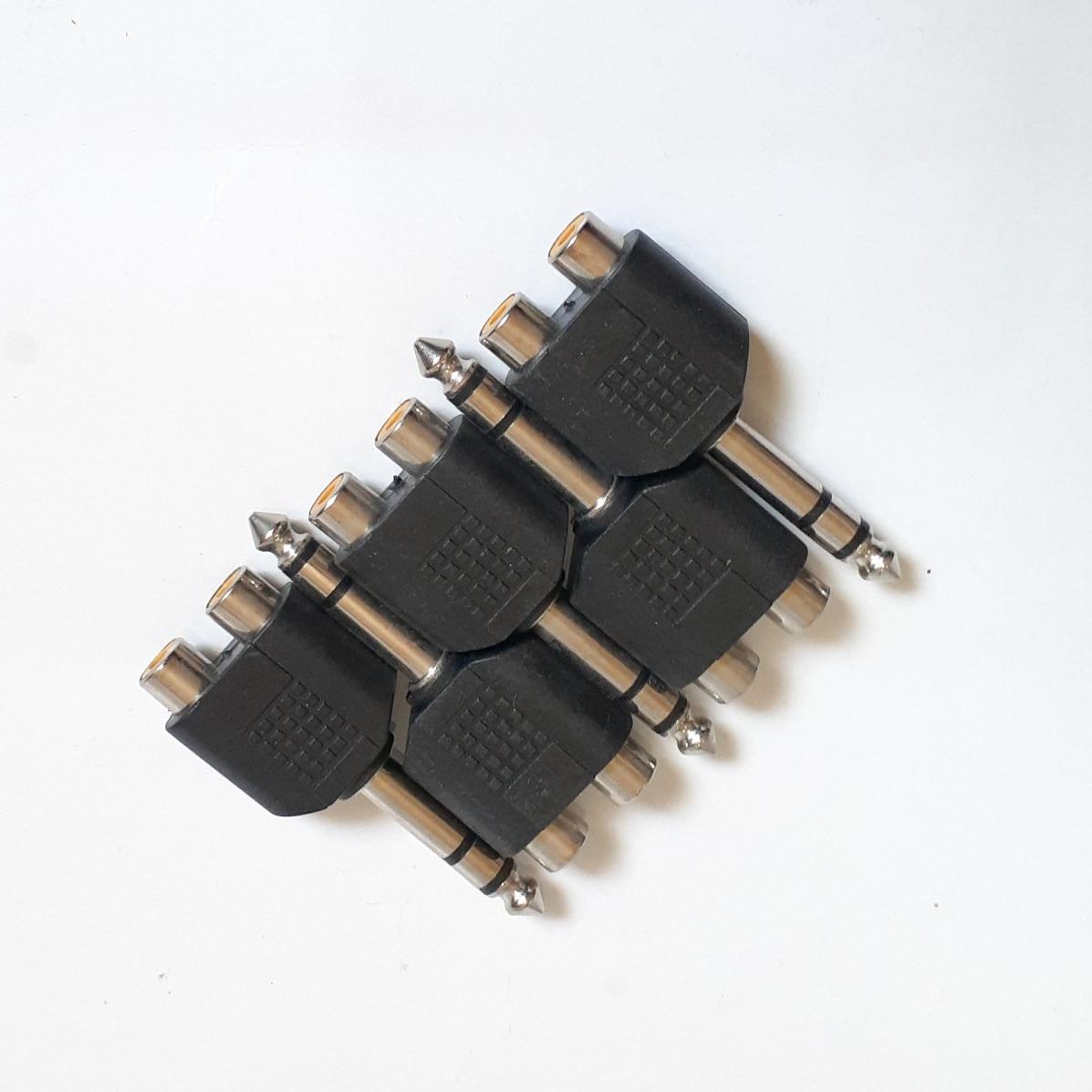 تبدیل دو RCA به یک میکروفن 6.5 استریو(5 عددی)