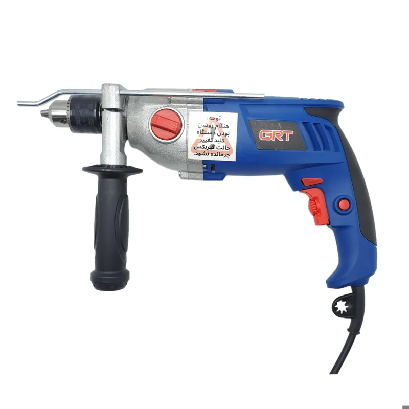 دریل چکشی صنعتی گیربکسی جی آر تی مدل G2007