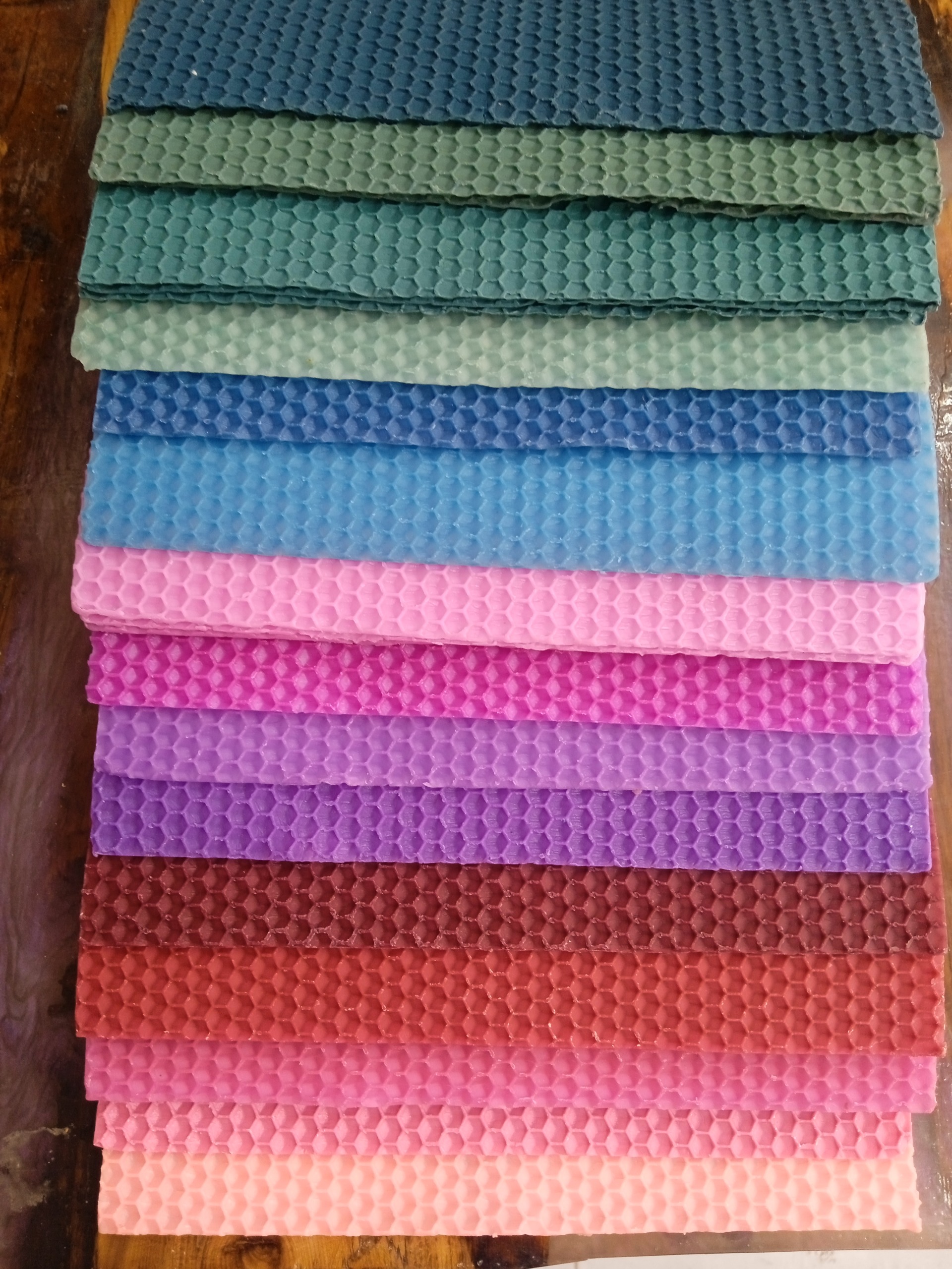 پک ورق موم بیزوکس 18 در 27 در رنگ های متنوع ده ورق