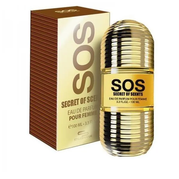 ادکلن زنانه SECRET OF SCENTS طلایی حجم 100 میل