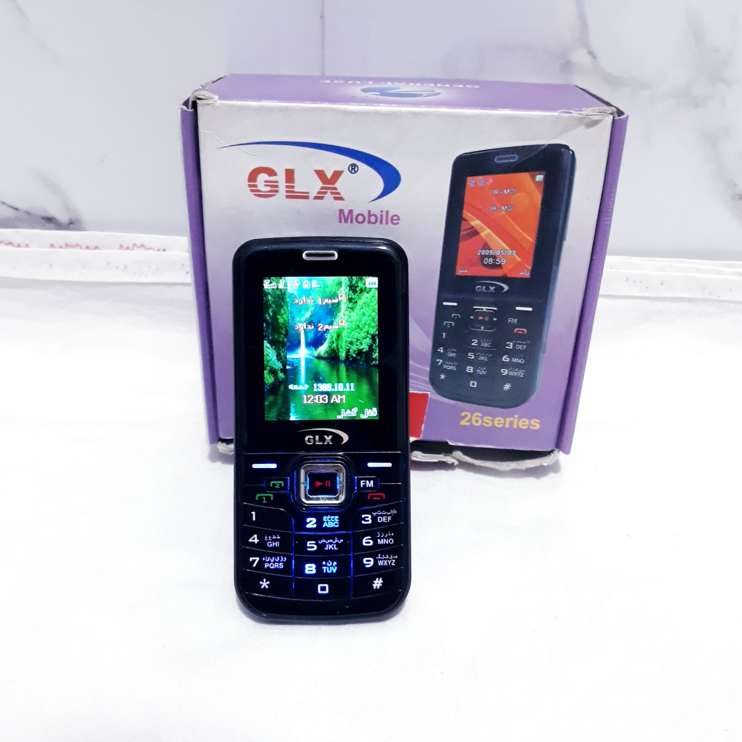 گوشی موبایل glx دوسیم کارت همراه جعبه طبق توضیحات