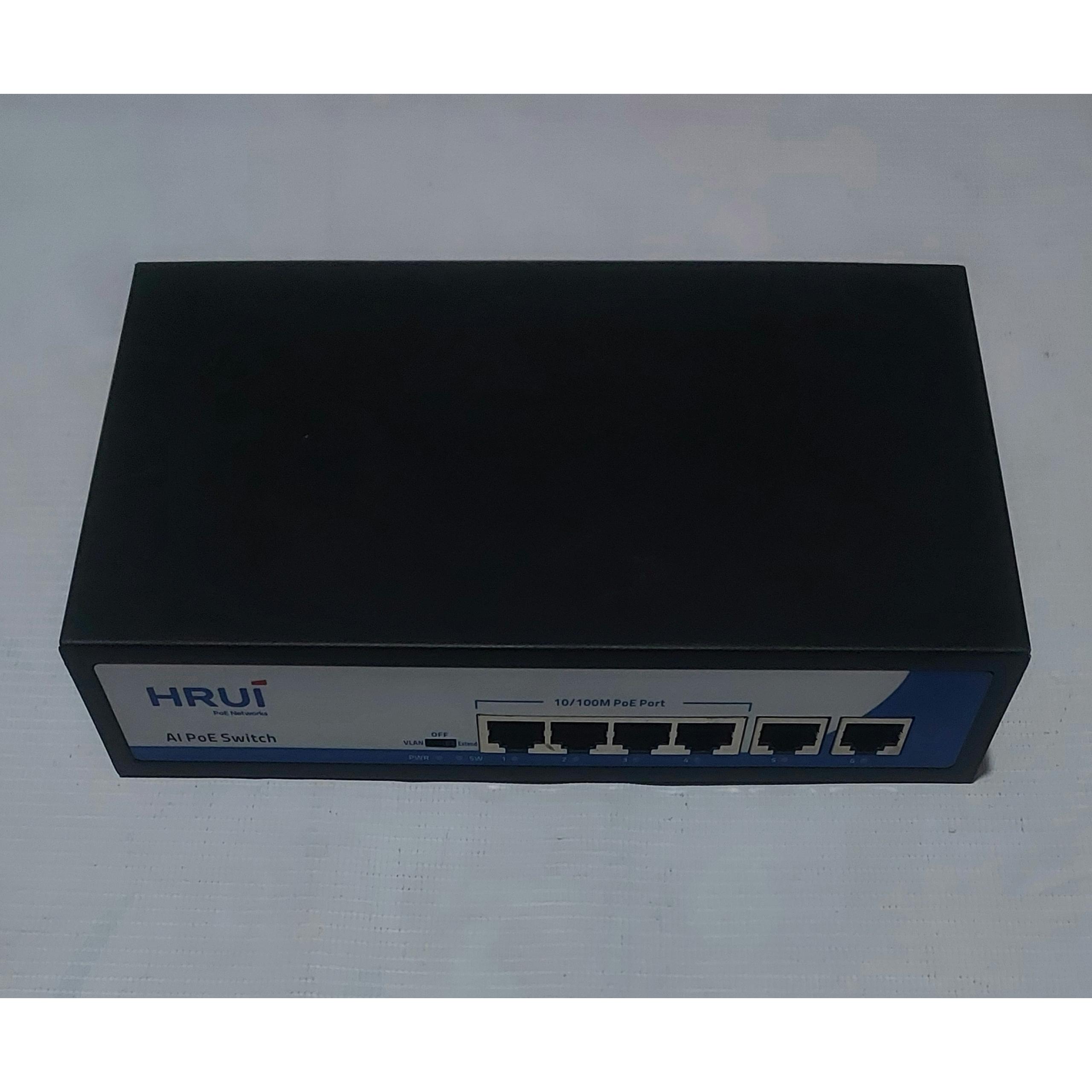 سوئیچ 4پورت poe مارک HRUI مدل HR900-AF-42N