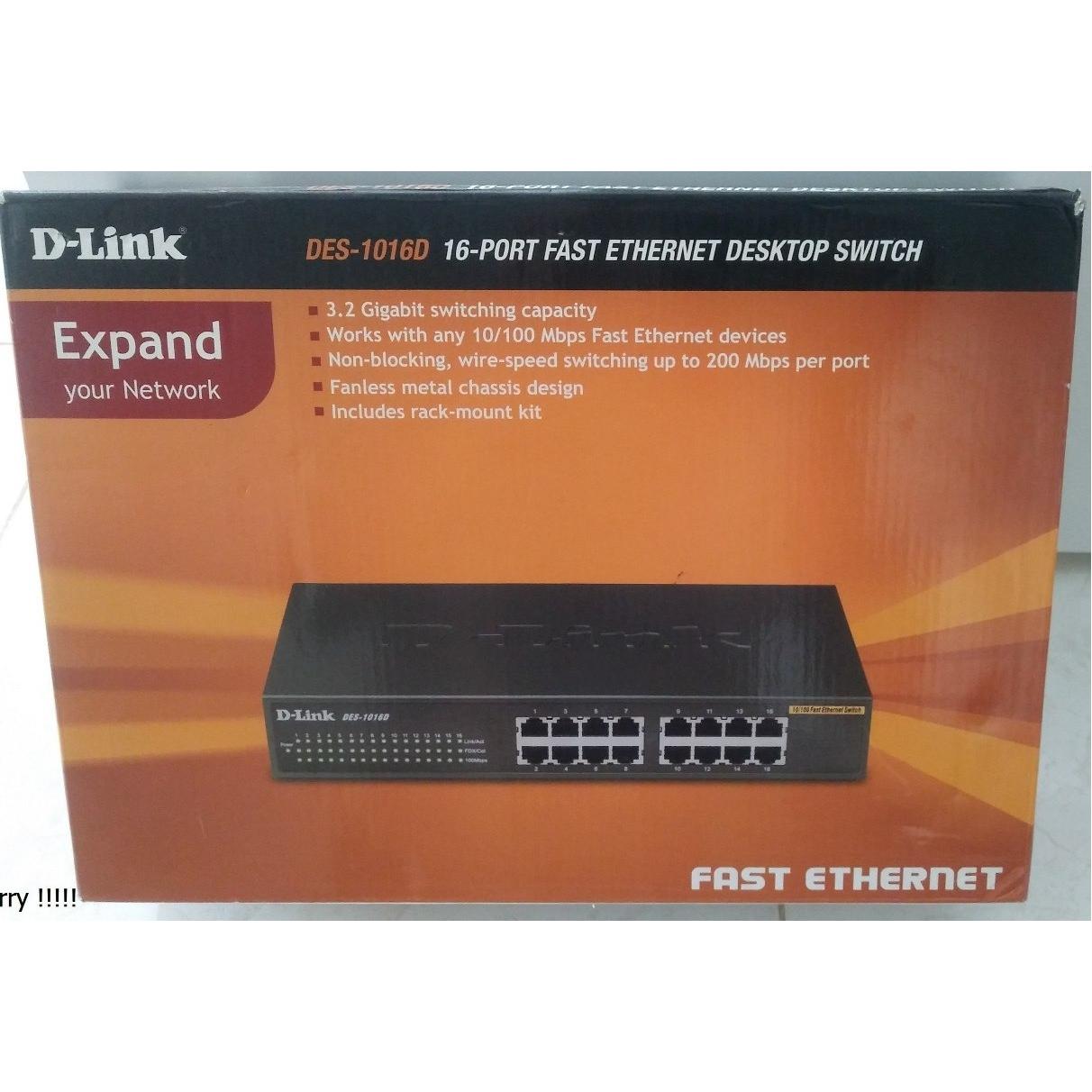 سوئیچ شبکه غیر مدیریتی Dlink 1016D آکبند