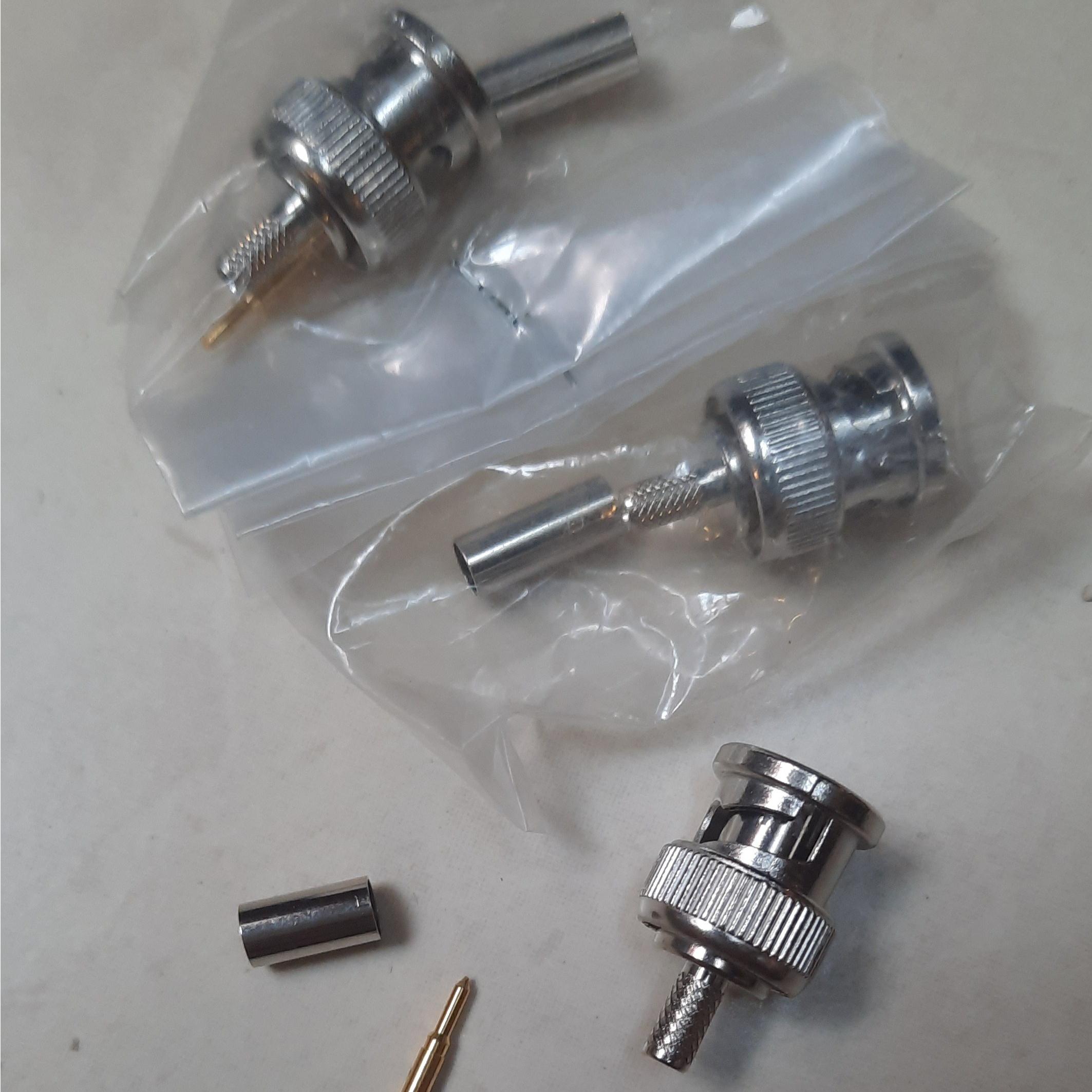 فیش BNC پرسی و لحیمی 2.5C-2V